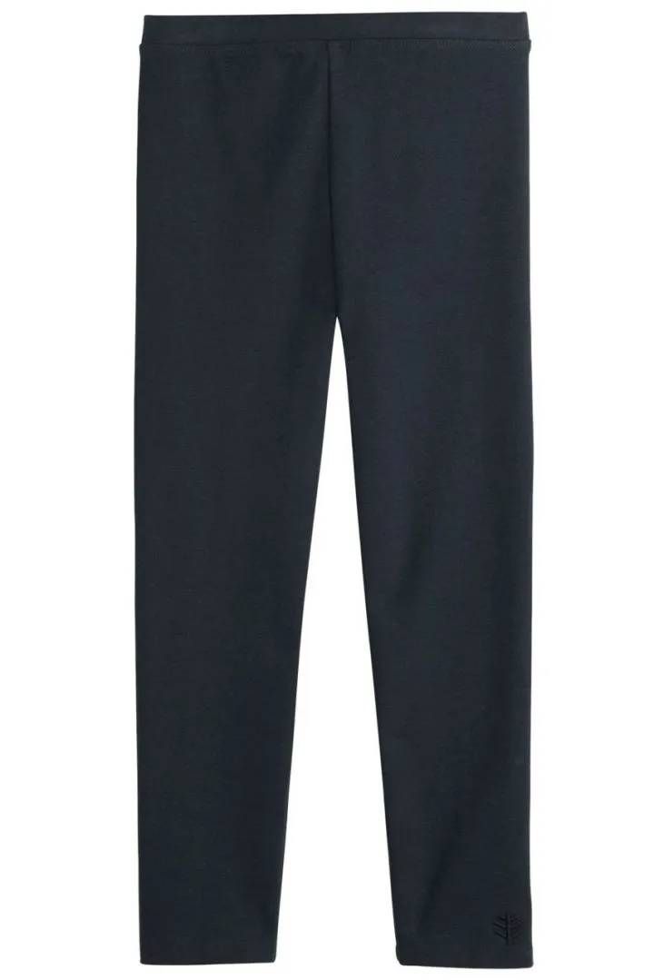 Coolibar - UV-zomerlegging voor meisjes - Monterey - Effen - Navy