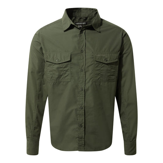 Craghoppers - UV Overhemd voor heren - Longsleeve - Kiwi - Donkergroen