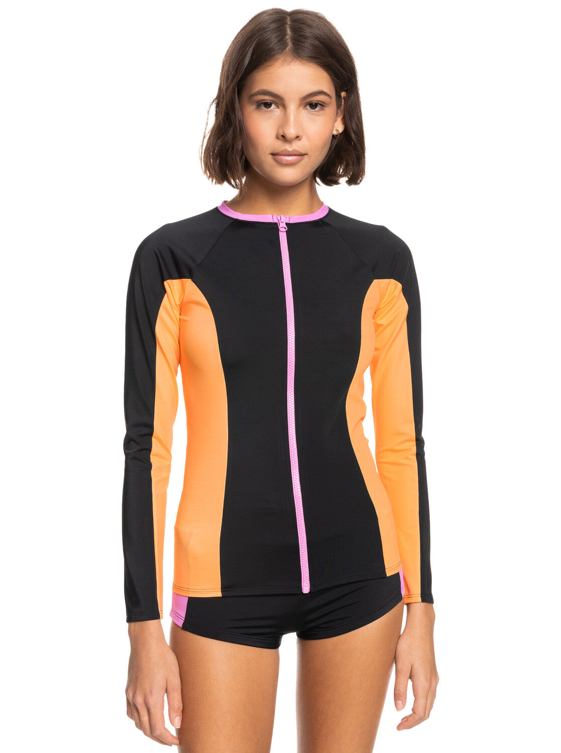 Roxy - UV Lycra Rashvest voor dames - Roxy Active - Lange mouw - UPF50 - Anthracite