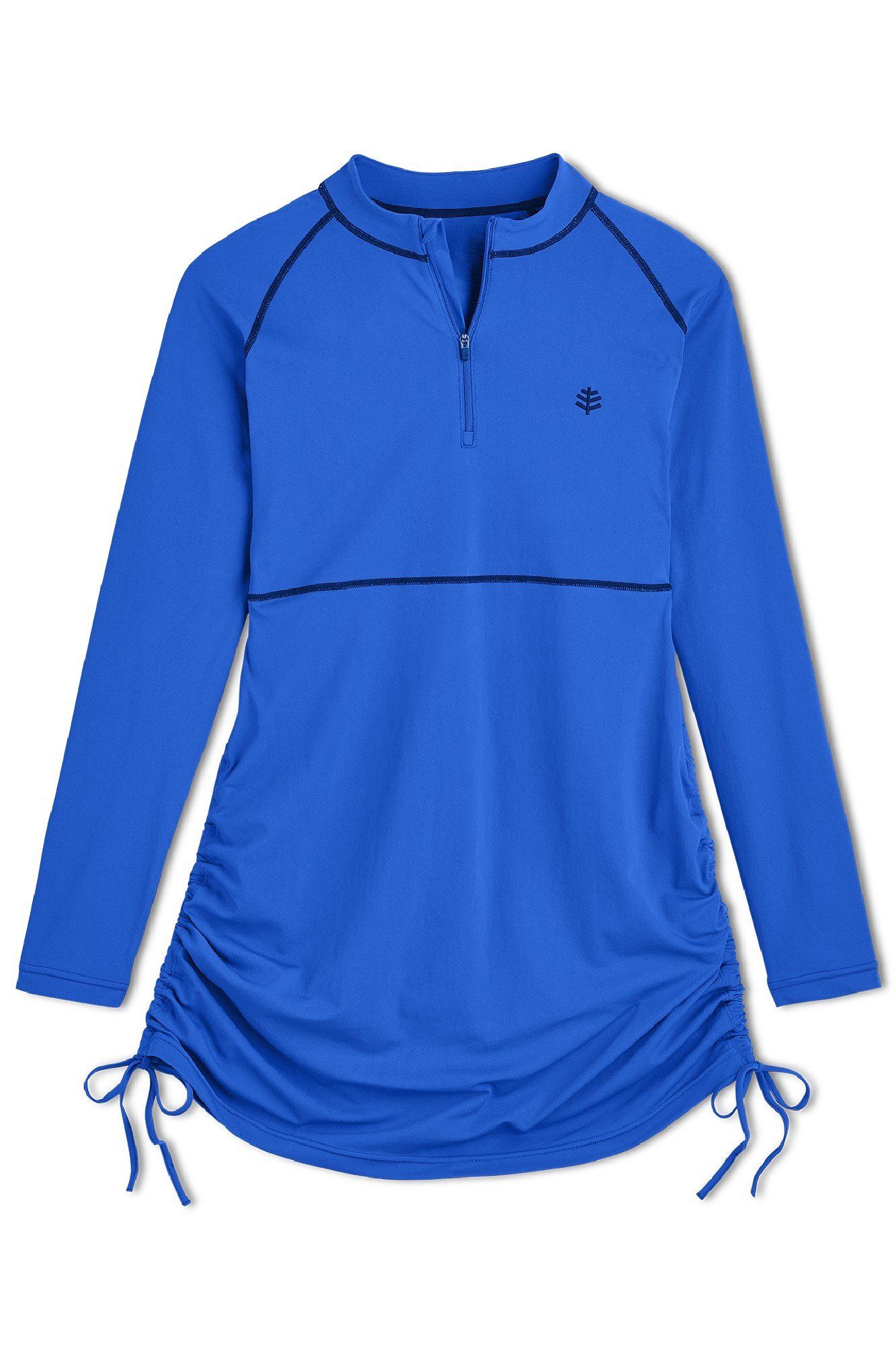 Coolibar - UV-zwemshirt dames - Kobalt blauw