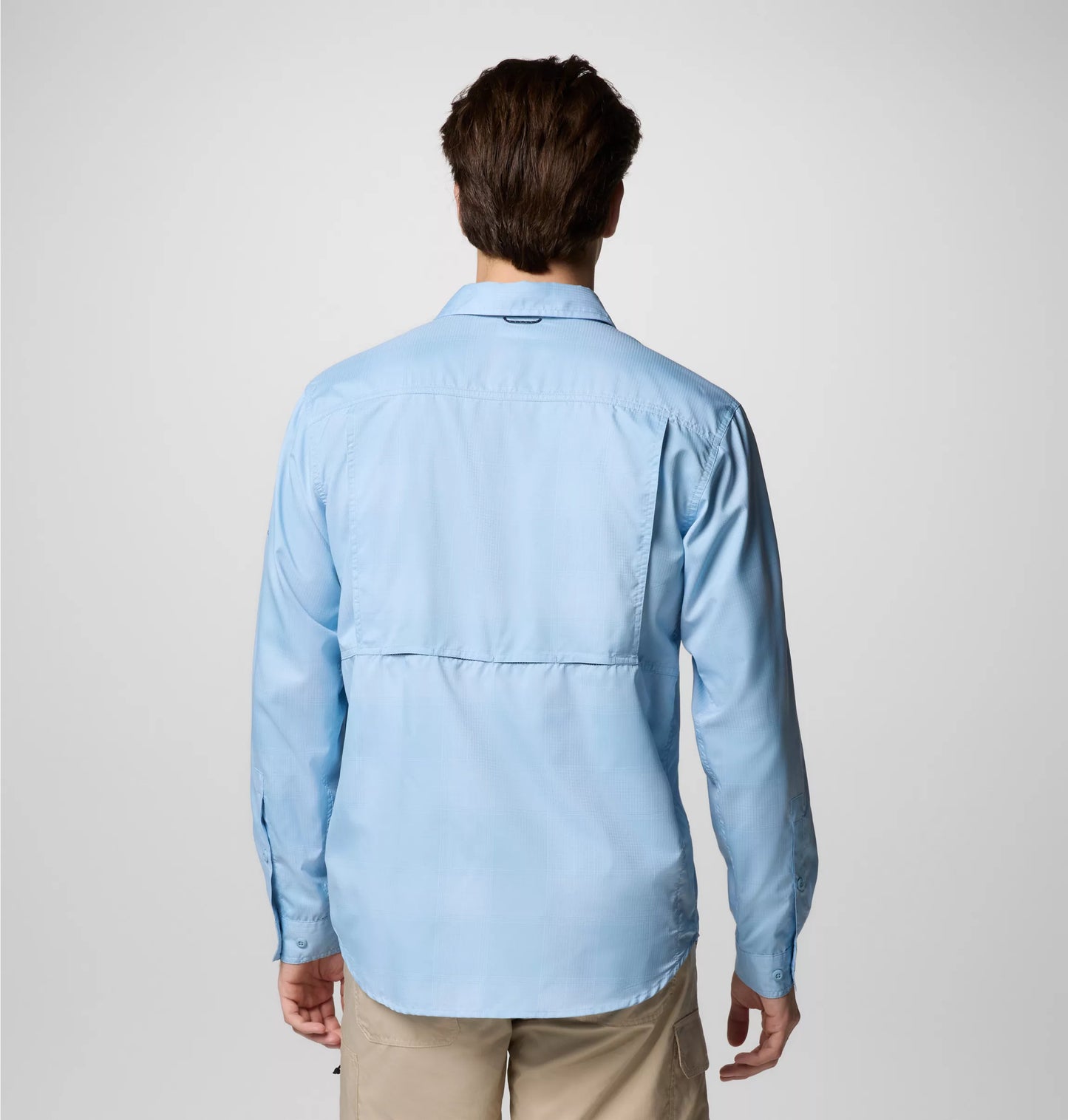 Columbia Heren UV overhemd Silver Ridge Utility Lite Plaid Blue Long Sleeve