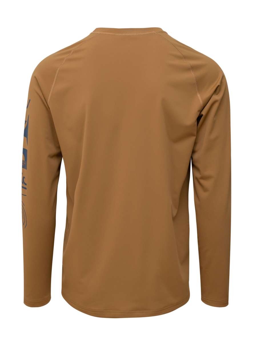 Hyphen - UV-T-shirt voor heren lange mouw - Kukini Wood