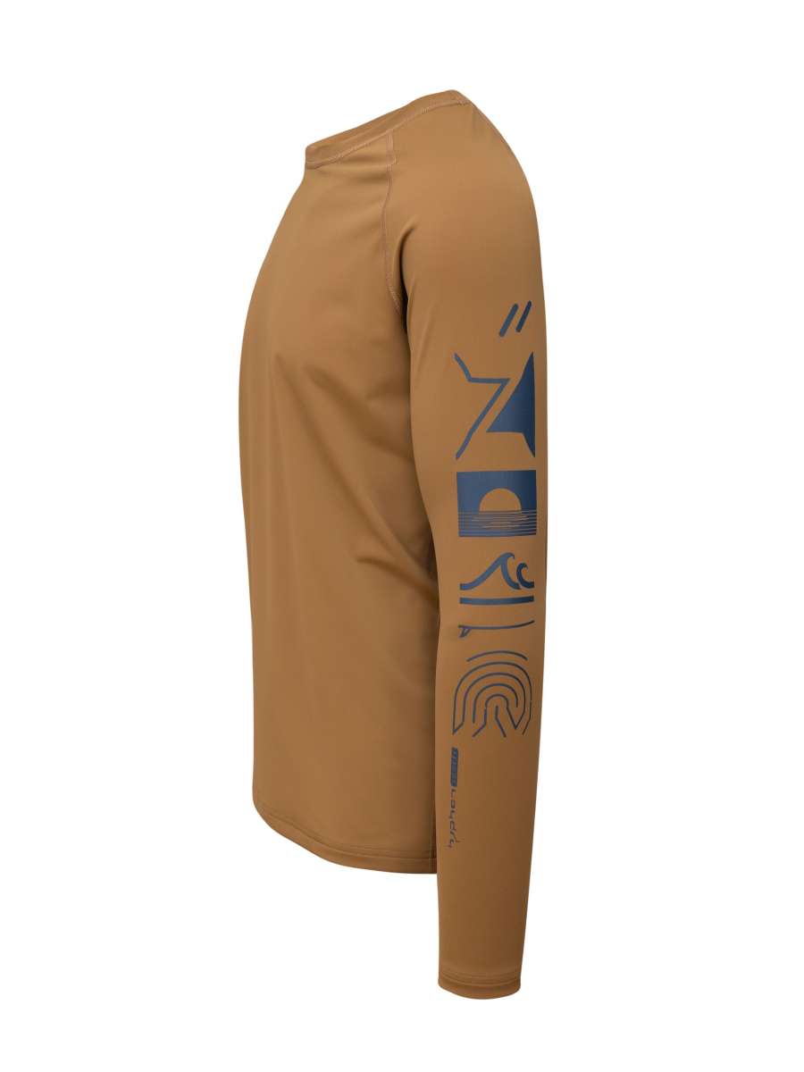 Hyphen - UV-T-shirt voor heren lange mouw - Kukini Wood