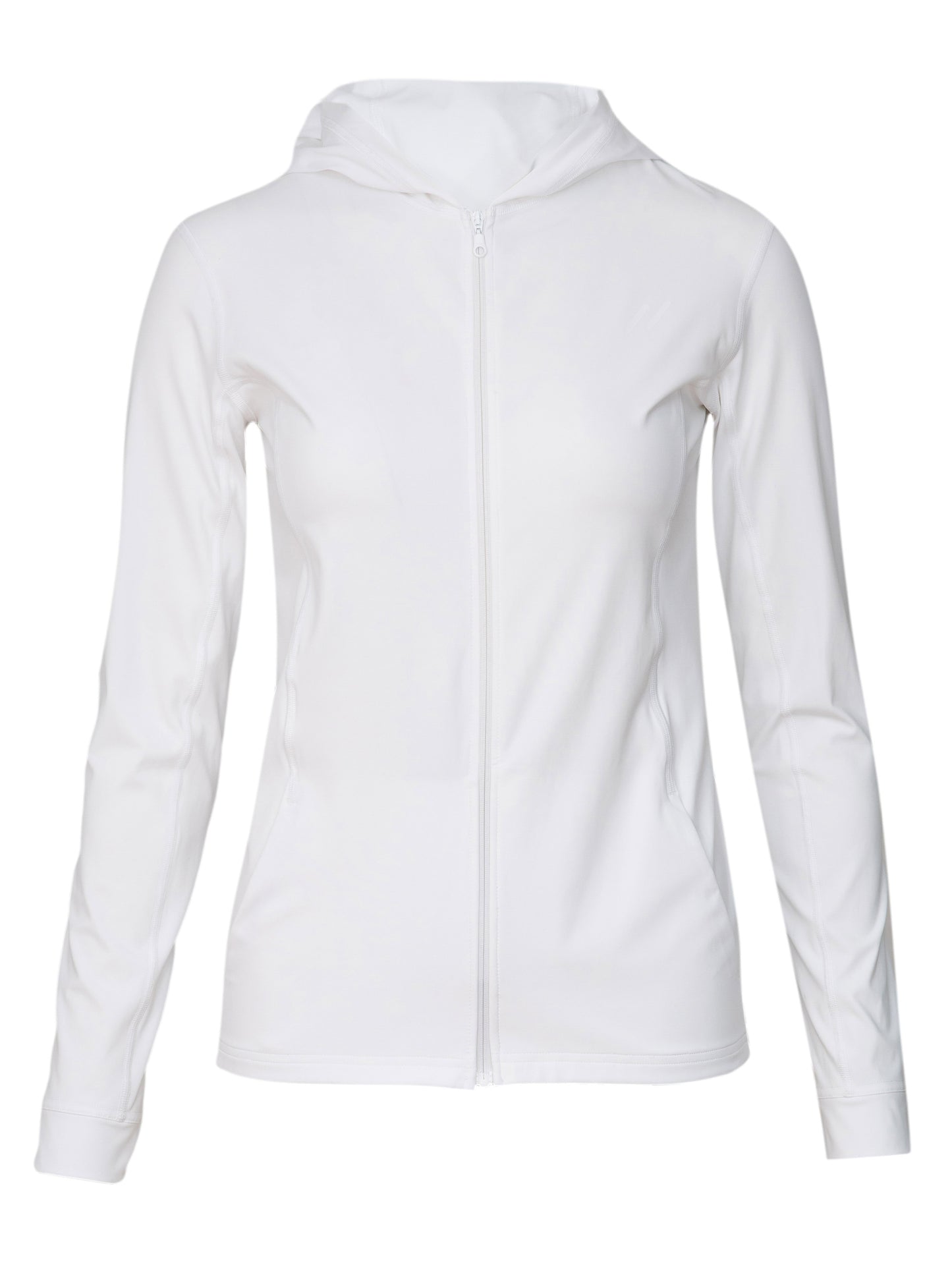 Hyphen - Dames UV Zomerjas met capuchon White