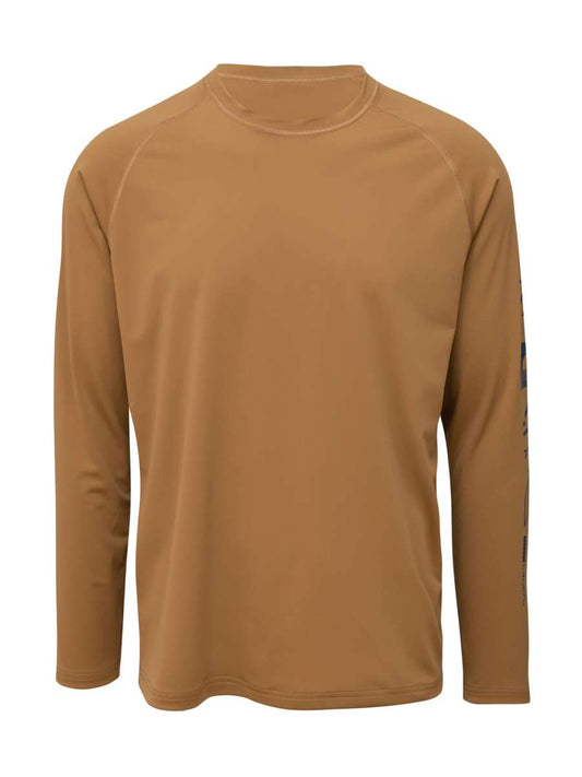 Hyphen - UV-T-shirt voor heren lange mouw - Kukini Wood