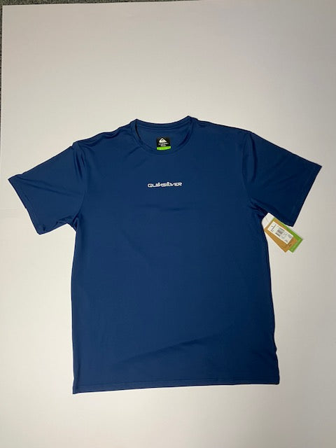 Quiksilver - UV-Zwemshirt met korte mouwen voor heren - Blauw