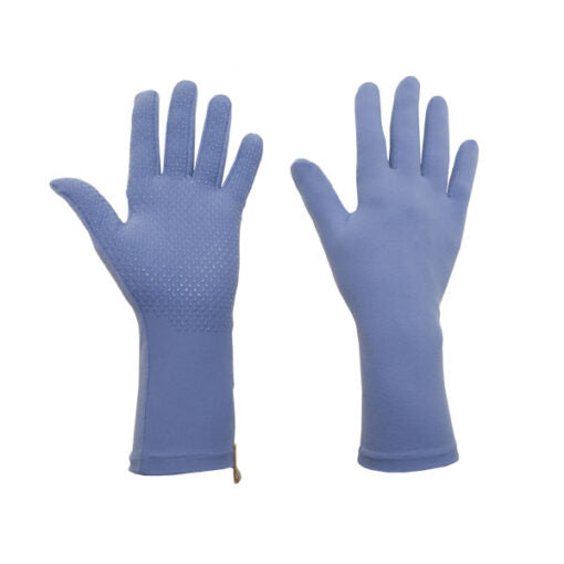 Full Finger UPF50+ UV Handschoenen kort Original Periwinkle Blue