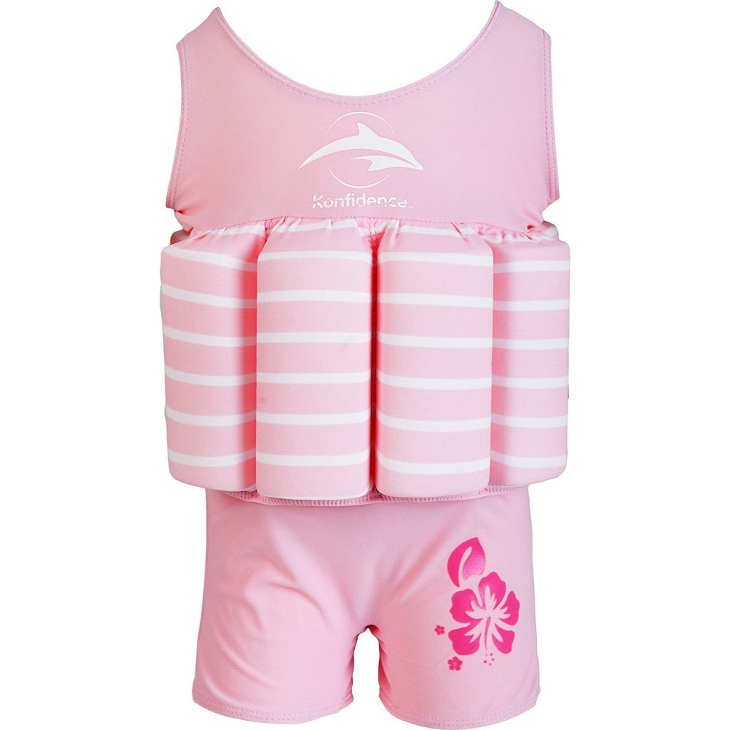 Konfidence - Float Suit - Pink Stripe