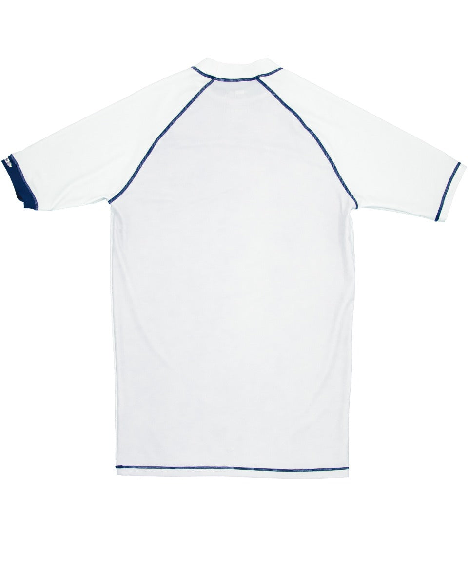 JUJA - UV-Zwemshirt met korte mouwen voor mannen - UPF50+ - Solid - Wit