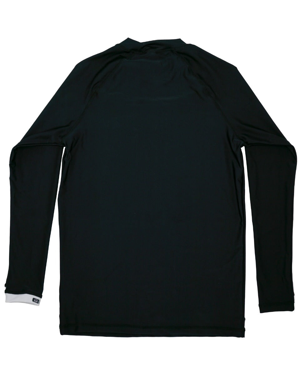 JUJA - UV-Zwemshirt met lange mouwen voor mannen - UPF50+ - Solid - Zwart