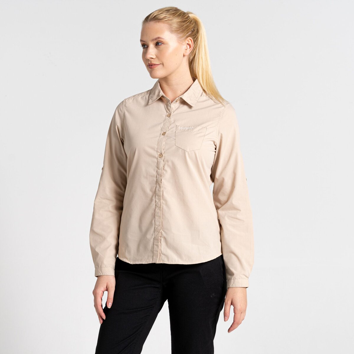 Craghoppers - Blouse voor vrouwen met Lange mouwen - Woestijnzand