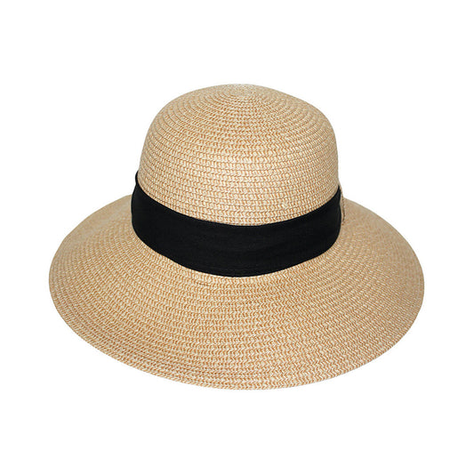 360FIVE Everyday - zonnehoed Blanchett Cloche - Natuurlijk/Zwart
