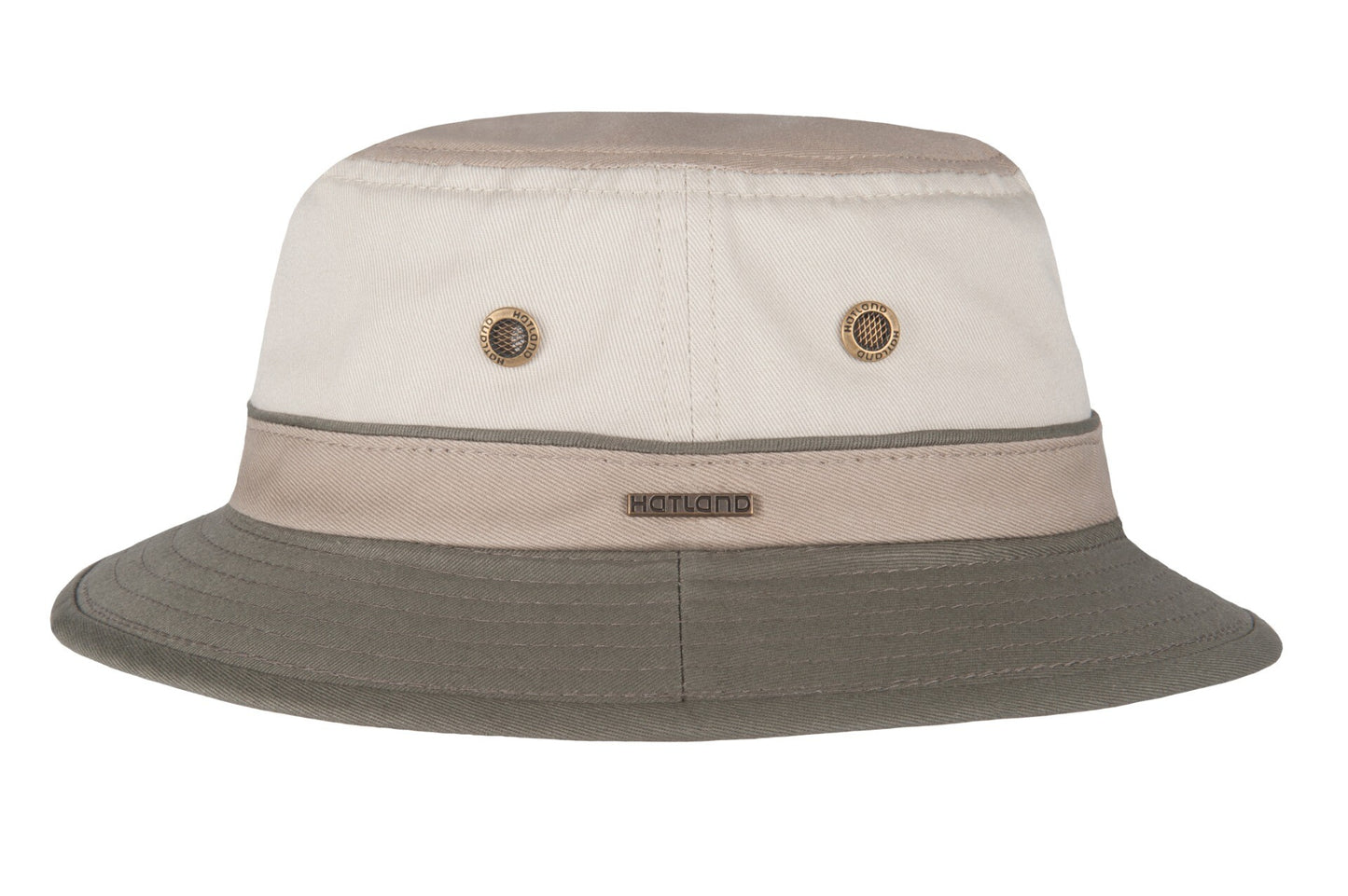 Hatland - UV Bucket hoed voor heren - Yelmer - Gebroken Wit