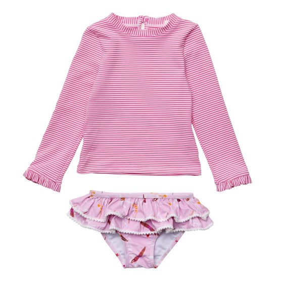 Snapper Rock - UV Zwemset voor baby's en kinderen - Lange mouw - Diving Dive - Roze