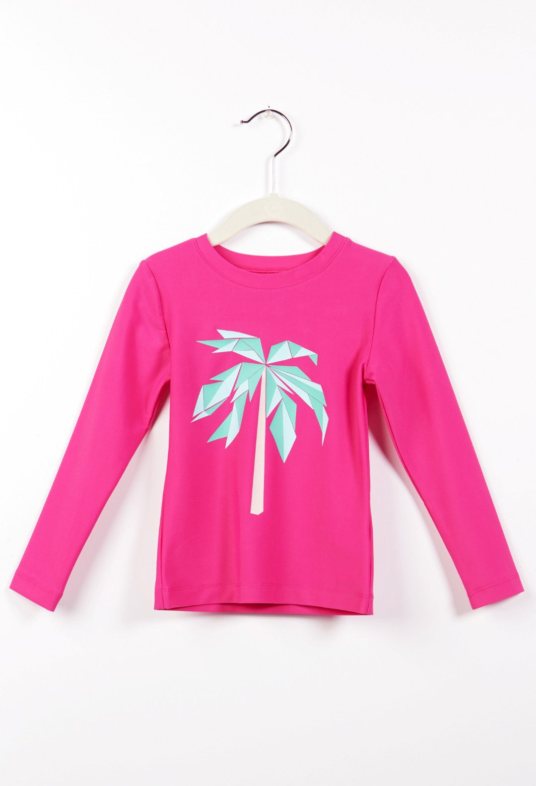 Mott50 Girls Mini Camaron UV zwemshirt Lange Mouw Fuchsia