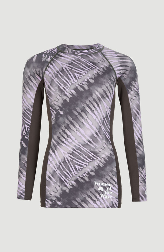 O'Neill - UV-Zwemshirt met lange mouwen voor vrouwen - Women of the wave - UPF50+ - Grey Tie Dye