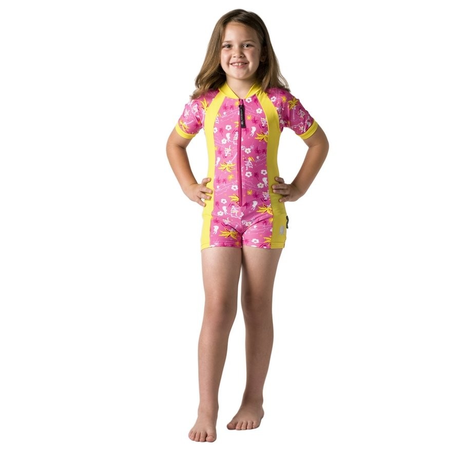 Stingray meisjes UV zwempak sunsuit korte mouwen- hawaii