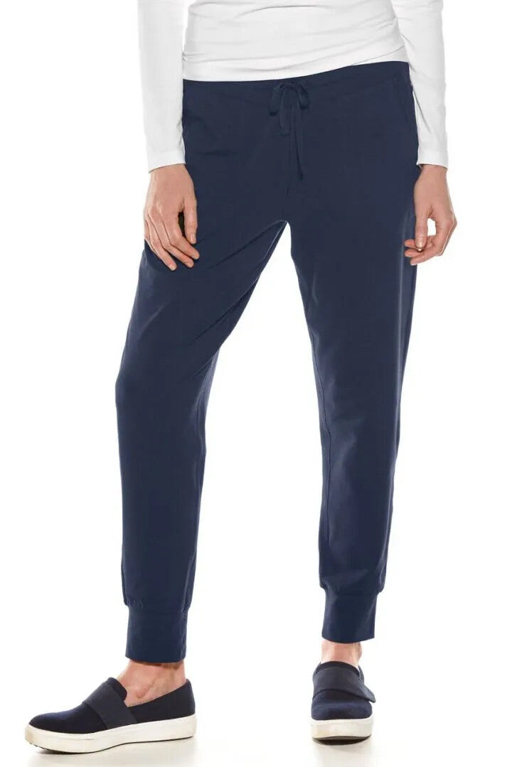 Coolibar - UV Weekendbroek voor dames - Maho - Effen - Navy