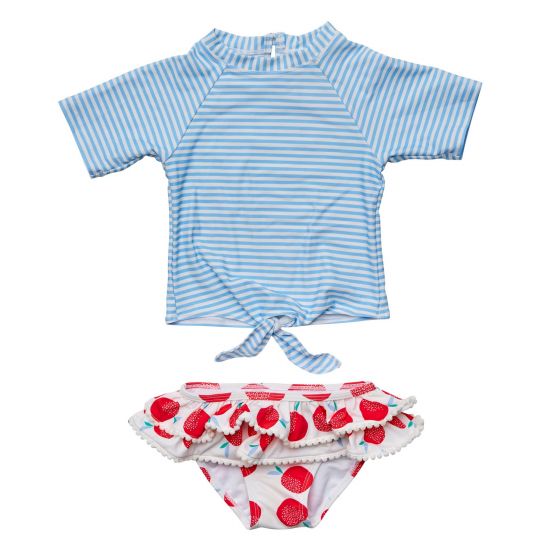 Snapper Rock - UV Zwemset voor baby's en kinderen - Korte mouw - Juicy Fruit - Blauw/Rood