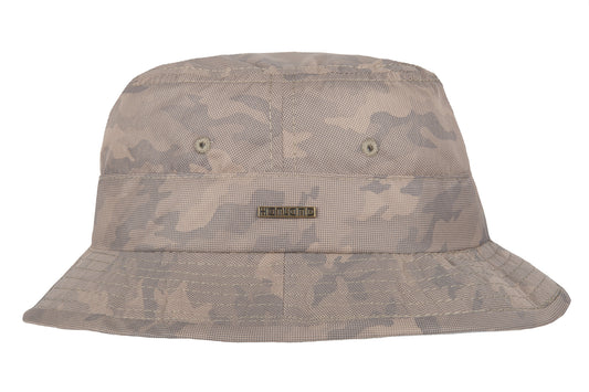 Hatland - UV Boonie hoed voor heren - Venturia - Camouflage Khaki