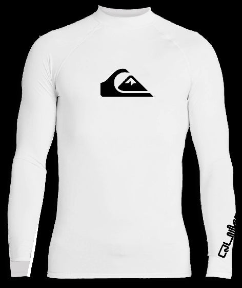Quiksilver - UV-Zwemshirt met lange mouwen voor jongens - All time - Wit