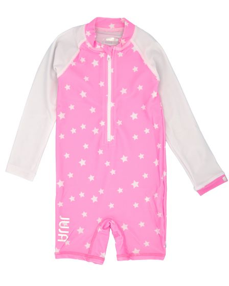 JUJA - UV Zwempak voor baby's - lange mouwen - Stars - Roze