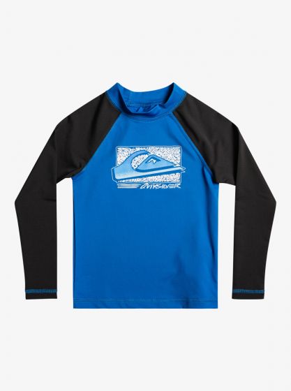 Quiksilver - UV Rashguard voor jongens - Next Gen Lange mouw - UPF50 - Snorkel Blue - Blauw