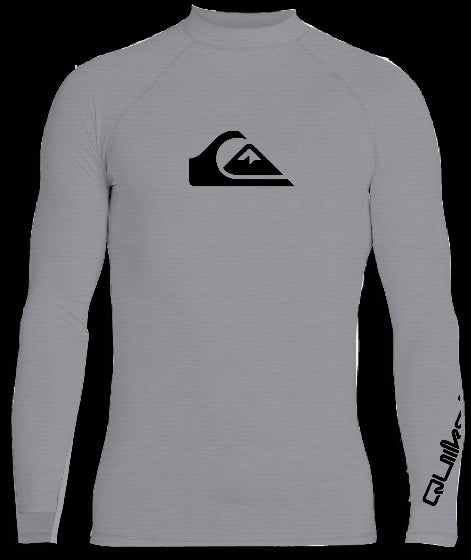 Quiksilver - UV-Zwemshirt met lange mouwen voor mannen - All time - Grijs