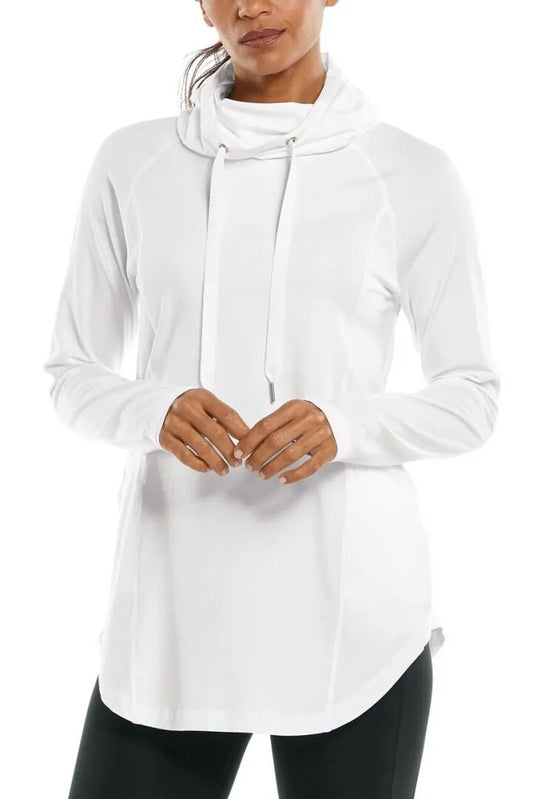 Coolibar - UV-pullover voor dames - LumaLeo - Effen - Wit