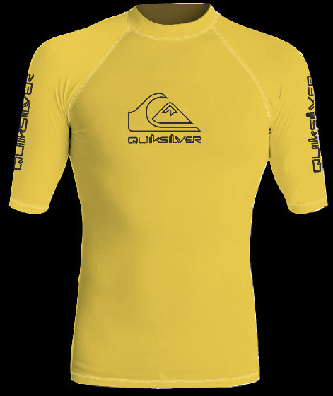 Quiksilver - UV-Zwemshirt met korte mouwen voor mannen - On tour - Citroen