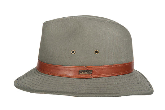 Hatland - UV Bucket hoed voor heren - BushWalker - Olijfgroen