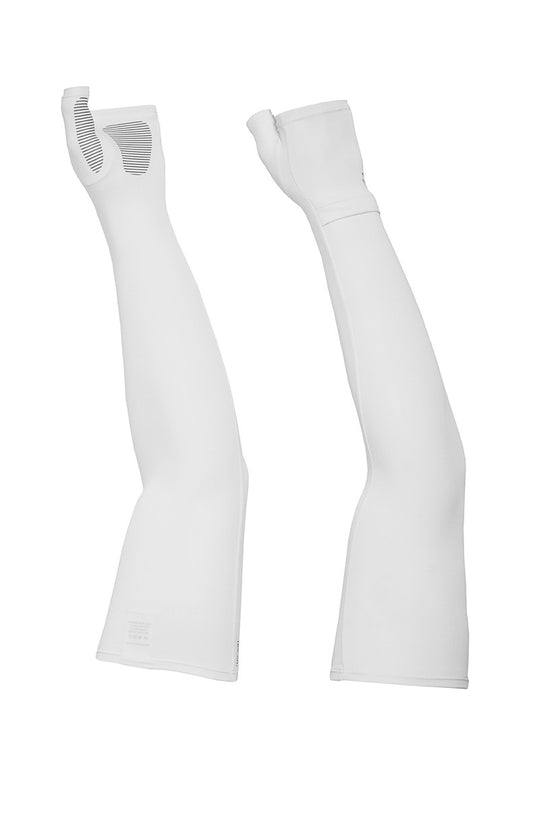 Sunday Afternoons UV Cool Sleeves With Hand Cover White