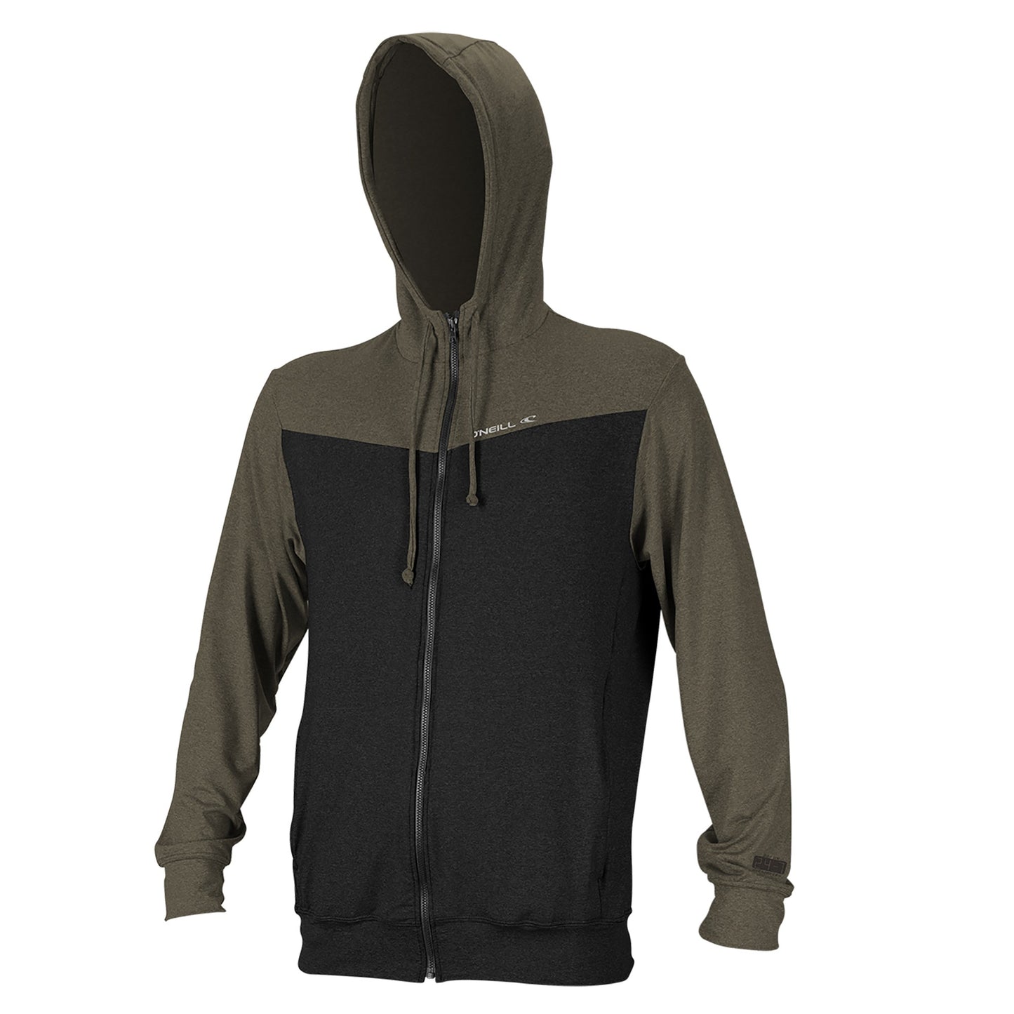 O'Neill UV Hybrid Zip Hoodie Black / Khaki