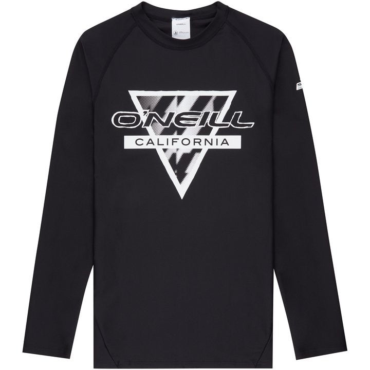 O'Neill Boys UV Shirt Lange Mouw Black AOP
