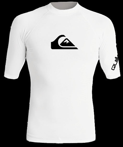 Quiksilver - UV-Zwemshirt met korte mouwen voor mannen - All time - Wit