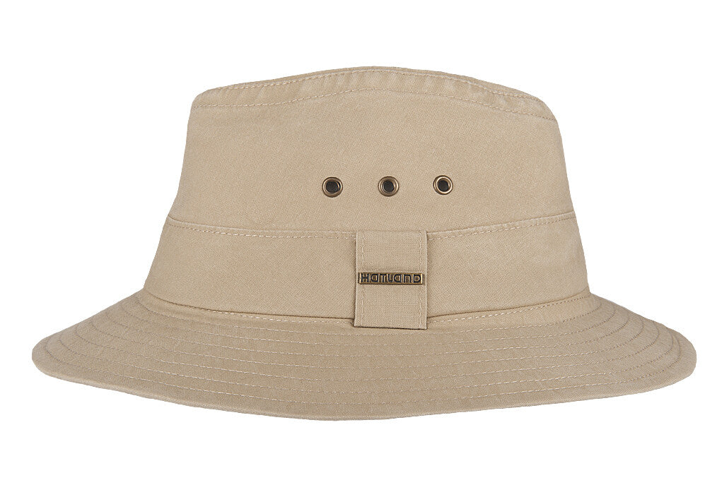 Hatland - UV Bucket hat voor heren - Wishmen - Khaki
