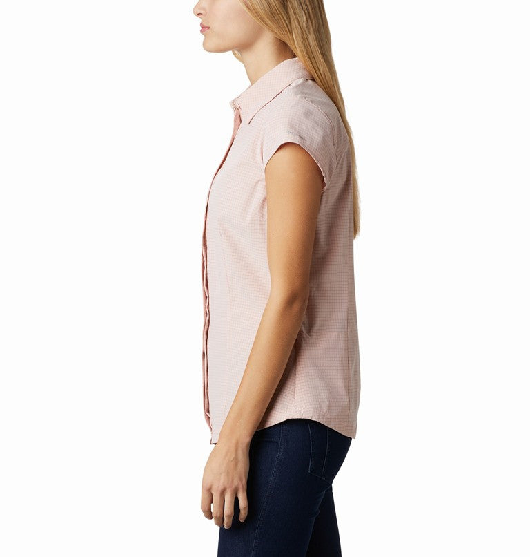 Columbia Dames UV Blouse Saturday Trail II Stretch Korte Mouw Peach