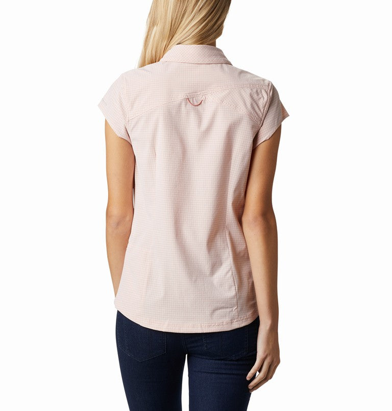 Columbia Dames UV Blouse Saturday Trail II Stretch Korte Mouw Peach