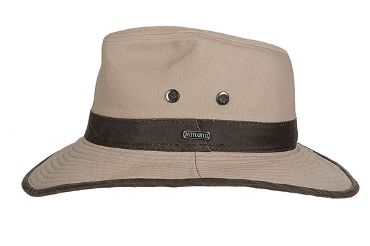 Hatland - UV Fedora hoed voor heren - Randson - Beige