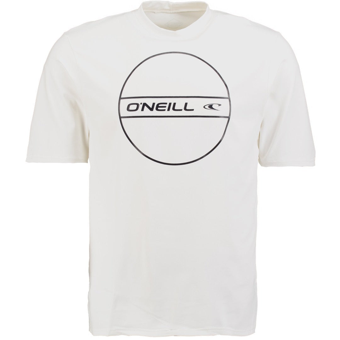 O'Neill Heren UV Shirt Korte Mouw Powder White