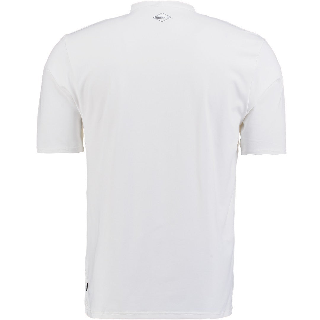 O'Neill Heren UV Shirt Korte Mouw Powder White