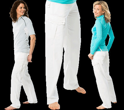 Hyphen Ladies lange broek -cross- White