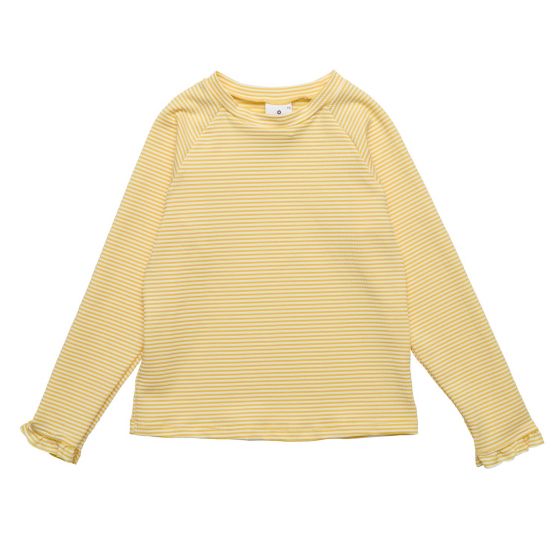 Snapper Rock - UV Rash top voor meisjes - Lange mouw - Gestreept - Marigold - Geel