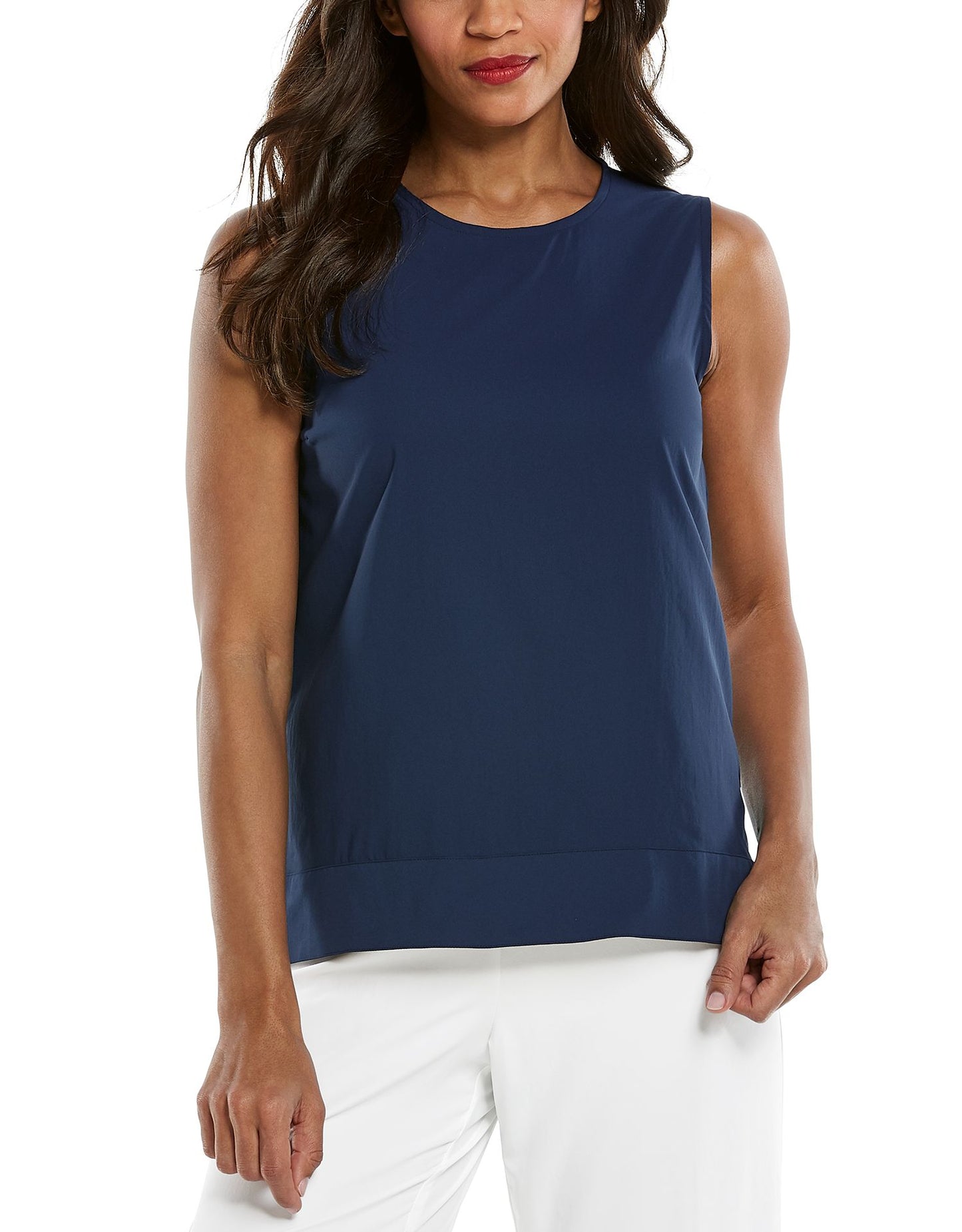 Coolibar - UV Tank Top voor dames - St. Tropez Swing - Navy