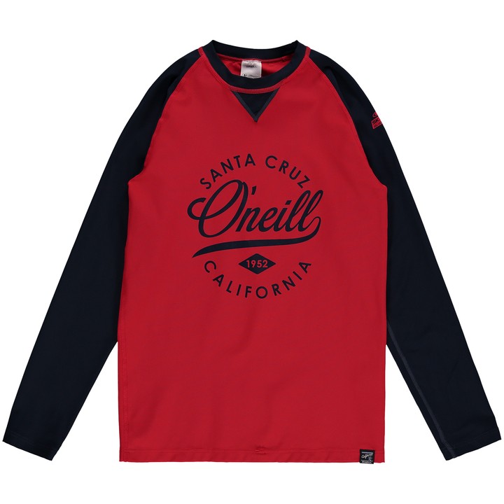 O'Neill Boys UV Shirt Lange Mouw Aurora Red