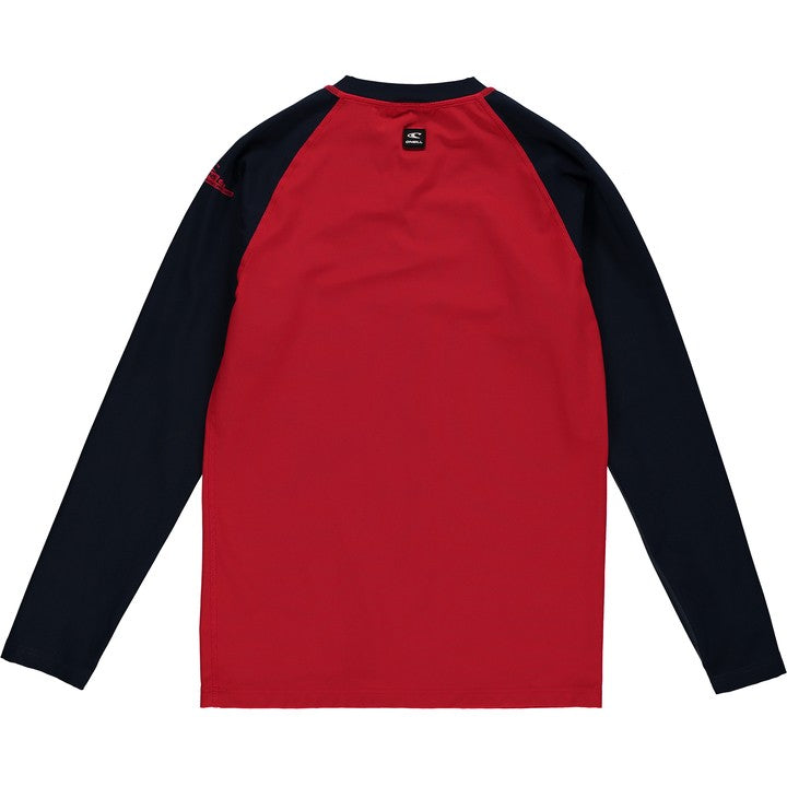 O'Neill Boys UV Shirt Lange Mouw Aurora Red