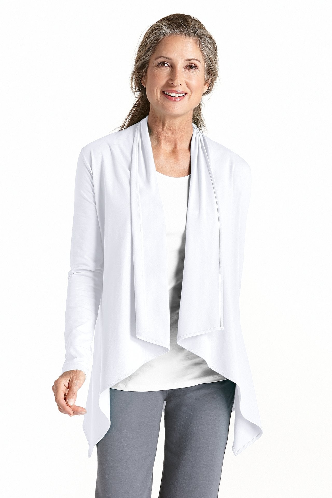 Coolibar - UV Werend vest dames - wit