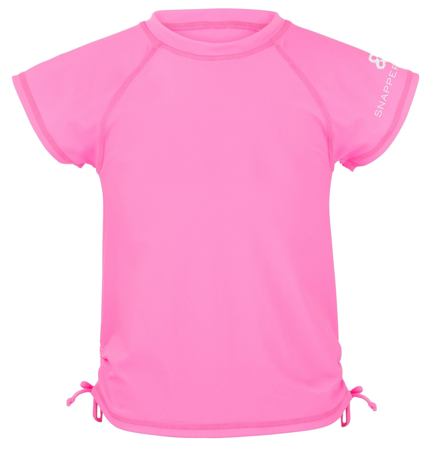 Snapper Rock - UV werend zwemshirt met korte mouwen voor meisjes - Neon Roze
