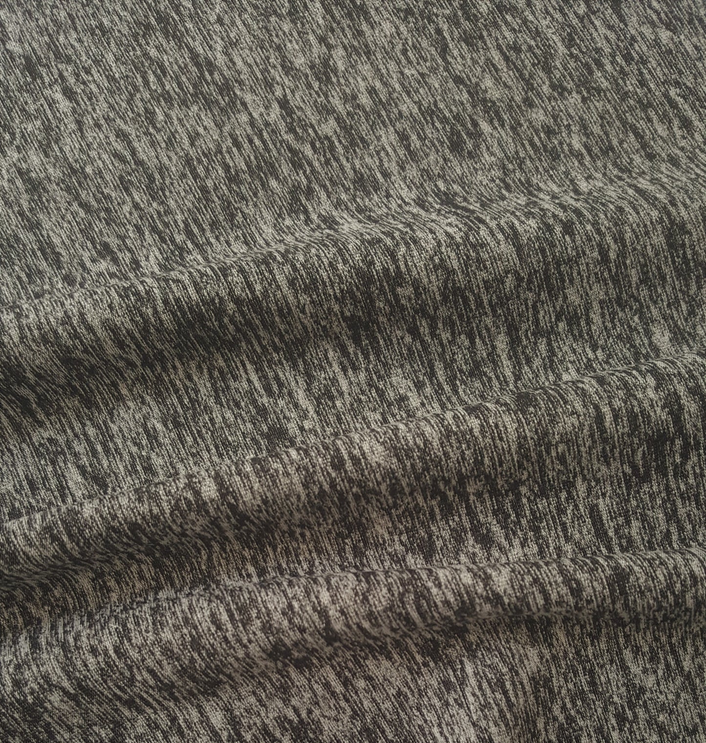 Heather jersey kleur zwart gemêleerd