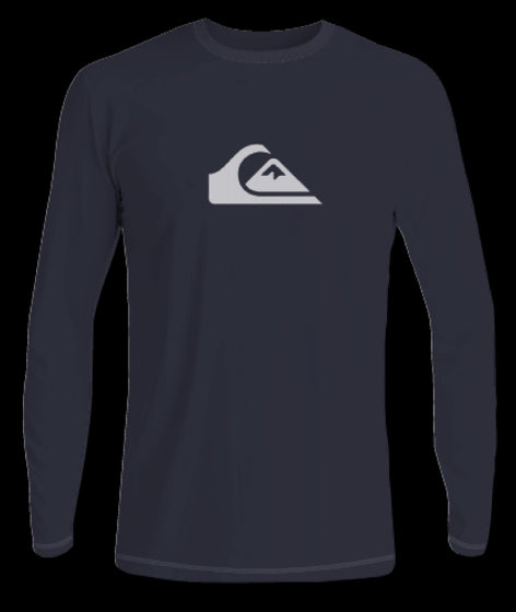 Quiksilver - UV-Zwemshirt met lange mouwen voor jongens - Solid - Donkerblauw